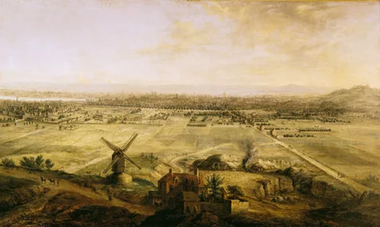 Vue de Paris depuis Belleville, 1738